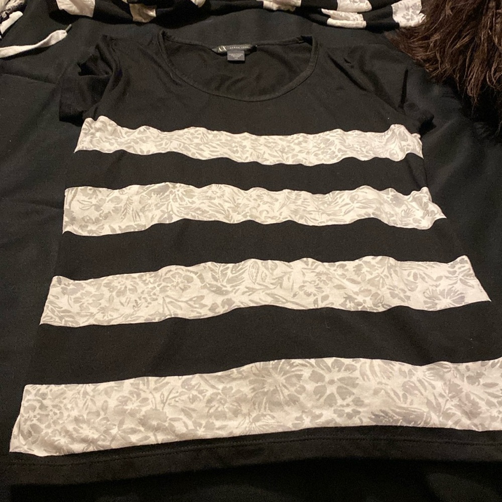 Armani exchange top and matching scarf